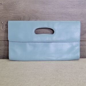 HOBO Sky Blue Wristlet Clutch